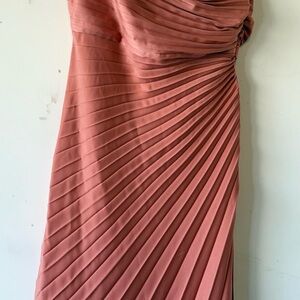 Banana Republic One Shoulder Dress in Rose